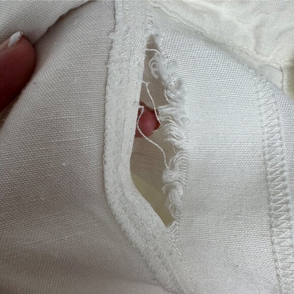 Lane Bryant Ivory Linen Rayon Wide Leg Lightweight Trouser Pants READ Sz 22/24 - Picture 5 of 10